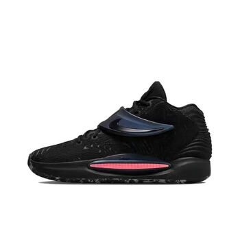 杜兰特14代篮球鞋男kd14黑白全掌气垫实战磨防滑运动鞋全黑36