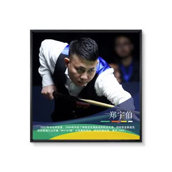 梵高高档装饰画 台球厅装饰画丁俊晖海报中八郑宇伯赵汝亮杨帆桌球室