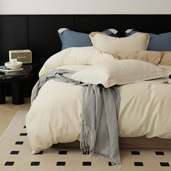 PLUS会员：AIDLI 60支100%全棉磨毛加厚保暖新疆长绒棉四件套 200*230cm