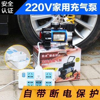 電動打氣筒摩托車三輪家用充氣寶便攜式小型加氣泵家用220v單缸充氣泵