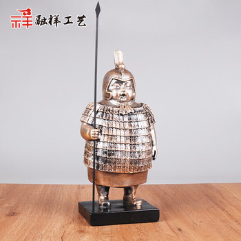 兵马俑摆件办公室桌面小摆件兵马俑工艺品西安旅游纪念品家居饰品大号