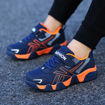 丸涵夏季5-13岁男童运动鞋春秋款儿童男鞋网面透气小孩学生12大童鞋子