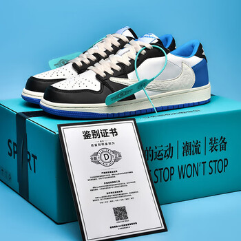 耐克顿耐克飞织男女鞋闪电倒钩北卡蓝篮球鞋秋季透气空军一号aj板鞋