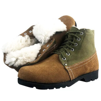 龙觇特战鞋防寒鞋3515冬季棉靴老式大头鞋保暖毛皮鞋防寒靴劳保东北
