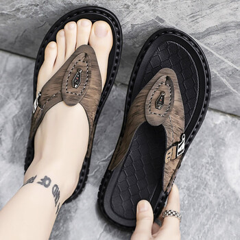 唐依巧人字拖男士夏季外穿防滑运动夹脚凉鞋户外休闲越南沙滩凉拖鞋