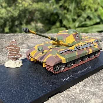 虎王坦克 1:72仿真虎式坦克模型德国二战军事模型摆件 e