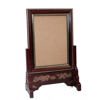 红木遗像相框 神台供奉先人老人 摆台 12吋遗像 咖啡色 10吋