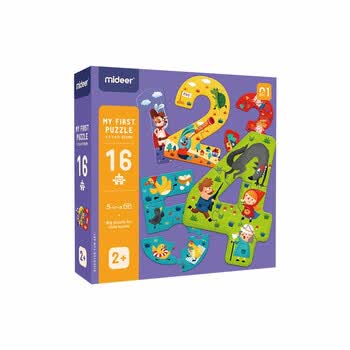 Mideer弥鹿拼图儿童大块入门益智宝宝早教男女孩幼儿玩具1 2 3岁数字启蒙 1 2岁 图片价格品牌报价 京东