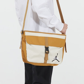 耐克男女童斜挎包nikeairjordan儿童便携收纳包3029麦黄色820均码
