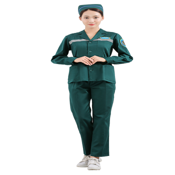 120急救服装司机急救工作服中心工作护士服分体套装墨绿色春秋夏装