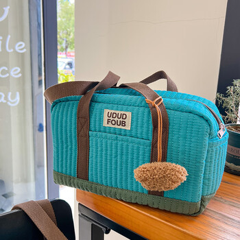 铭汇通帆布包女2024新款妈咪包大容量背包韩国大容量大号超轻百搭旅行