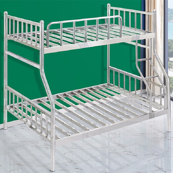 艾科堡工厂304不锈钢上下铺13梁下铺1200mm员工宿舍双层床akbbxgc06