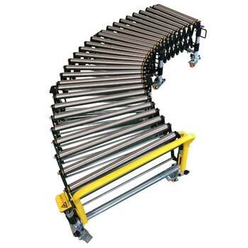 恒载恒载豪华版无动力卸货神器滑梯不锈钢伸缩流水线输送带传送带小型