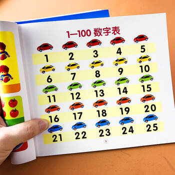 宝宝学认数字书1 10 100以内数的认识0 3 6岁幼儿童数学启蒙大图大字早教看图识数绘本幼儿园认 单本 认汉字 摘要书评试读 京东图书