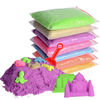 伦堡沙12色超轻黏土24色儿童彩沙散沙安全毒无儿童彩色沙子沙土玩具沙
