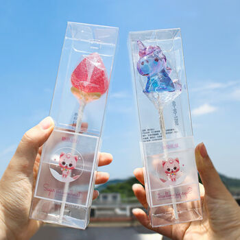 梦幻软萌少女心独角兽棒棒糖 情人节星空糖果 梦幻独角兽礼盒装2支