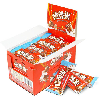 脆香米巧克力棒夹心牛奶脆米心192g盒装办公室休闲零食品小食喜糖果HM 【1盒】脆香米192g(16条)