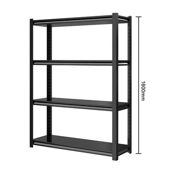 杉朴角钢货架家用厨房收纳储物架阳台置物架超市货物架仓库多层铁架子