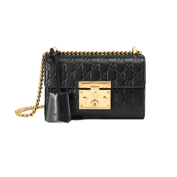 gucci古驰女包 padlock gg 系列小号经典gg链条单肩斜跨包 409487