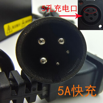 永相惜雅迪电动车48v5a充电器原装快速智能信音插头60v4a锂电充电器快