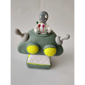 植物大战的橡皮泥手工软陶泥创意游戏模型雕塑泥土儿童玩具公仔 博士