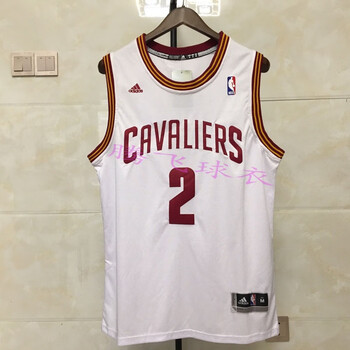 烨白骑士队欧文2号白色球衣休闲篮球服美式复古刺绣篮球背心男223欧文