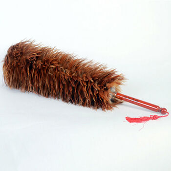 鸡毛掸子除尘家用车用新房装修鸡毛扫 71厘米缠皮鸡毛掸子【图片 价格