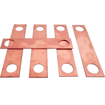 法兰静电跨接铜片铜排铜板铜片跨接线加油站油库紫铜连接片 127*27*0.