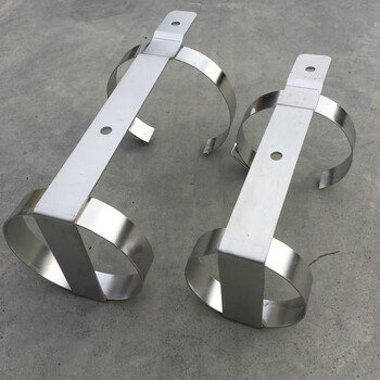 货叉车载固定支架挂架12568公斤底座放置 3公斤201不锈钢干粉灭火架