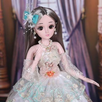 六一儿童节礼物60厘米超大叶罗丽芭比娃娃套装仿真洋娃娃玩具单个大