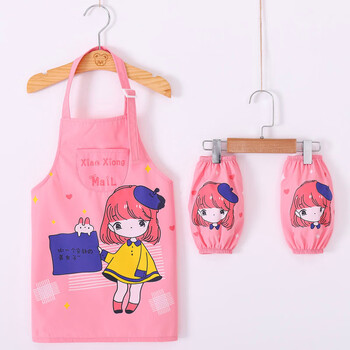 2022新款女童画画罩衣儿童男女童防水反穿罩衣小学生防脏无袖围裙幼儿