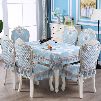 逸格餐桌布椅子套罩家用餐椅垫椅套欧式餐椅套靠背套凳子坐垫餐椅座套