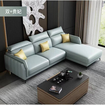 泽遥皮沙发组合l型转角客厅沙发家具极简约现代欧式网红大小户型科技