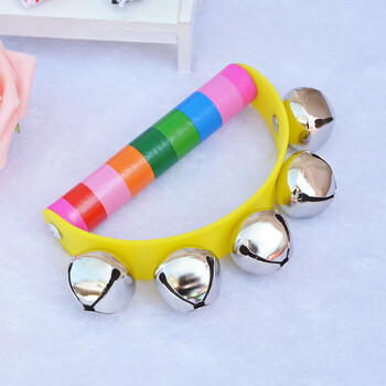 丹鲨腕铃幼儿园串铃手铃乐器摇铃儿童手腕铃舞蹈演出铃铛马蹄手玲棒铃