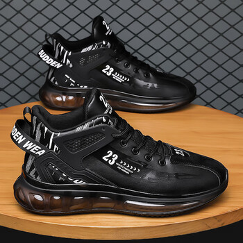 鸿星尔克直播爆米花鞋底高帮男鞋学生运动鞋老爹潮鞋男跑步鞋21062