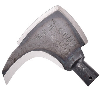 镰刀户外除草工具钓鱼垂钓长柄农用锰钢收割秸秆柴刀 二面三刃镰单头