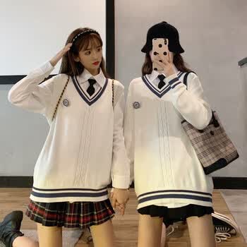 丹斯提尼轻奢品牌女jk制服冬天jk版制服格裙毛衣套装全套秋冬学生 911