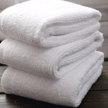 厨师抓锅布厨师手布白毛巾抓锅纯棉正方形专用厨房不吸油商用饭店餐厅