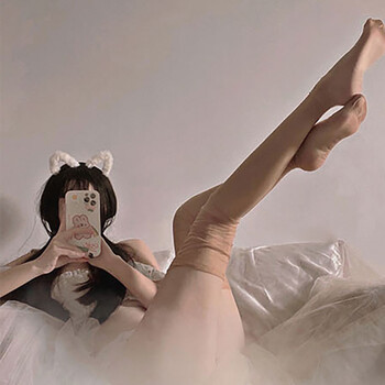 弹力中长筒透气过膝丝袜情调女纯欲黑丝大腿袜夏季锦纶超薄美腿塑型款