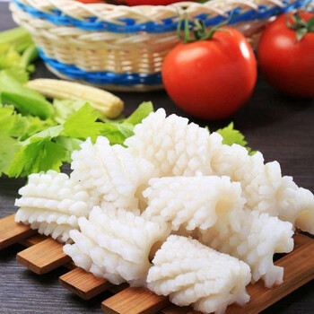 流连湾鱿鱼花新鲜速冻鱿鱼卷去皮鱿鱼花鲜冻鱿鱼火锅食材批发10斤装