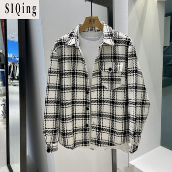 抖音同款北木先生服饰的小店2022春季男女款时尚经典格子衬衫外套抖音