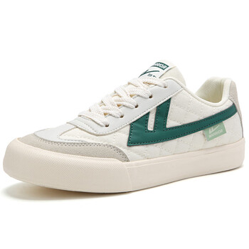 回力新款大码女男鞋帆布休闲中学生低帮厚底板鞋韩版透气潮鞋e472t米