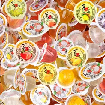 喜之郎乳酸水果味果冻布丁散装荔枝牛奶香芋口味儿童零食整箱批发