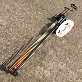 博俏猎鹰加长款猎鹰pro户外成人长杆弹弓12实心杆一整套75暗影麒麟弓