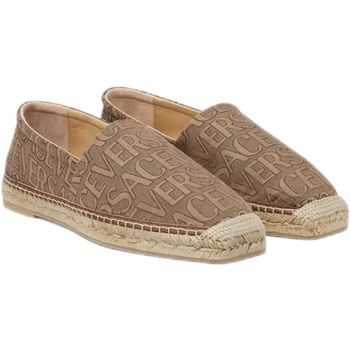 versace范思哲男鞋渔夫鞋一脚蹬平底鞋船鞋麻底鞋草编鞋提花图案浅