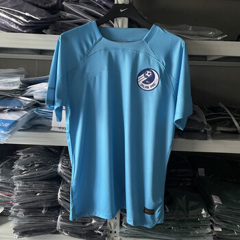 心菲痒大连人球衣球员版新款短袖足球服定制主场蓝色比赛服2023中超