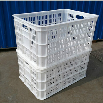 40斤大塑料框周转筐长方形加厚蔬菜水果箱运输鸡蛋筐收纳筐子30斤筐重