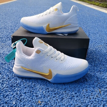 12代篮球鞋黑曼巴男学生运动鞋防滑耐磨透气nba篮球战靴 科比__白金色