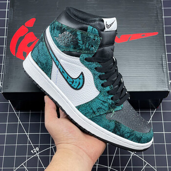 nike耐克 aj男鞋高帮空军一号dunk黑白熊猫联名款欧文7篮球鞋中大童aj