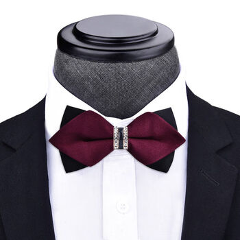 阪铭伴郎领结领结男结婚男士尖角新郎韩版婚礼蝴蝶结礼服正装英伦酒